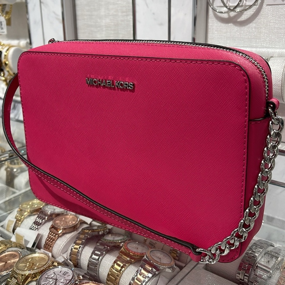 Michael Kors Jet Set Large Saffiano Leather EW Crossbody Bag 
Dragonfrui NWT - Picture 14 of 16
